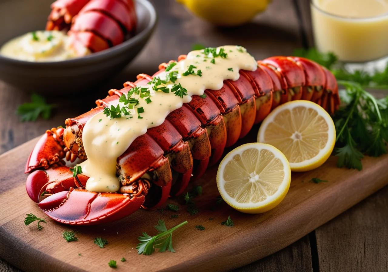 Grilled Lobster with Garlic Butter