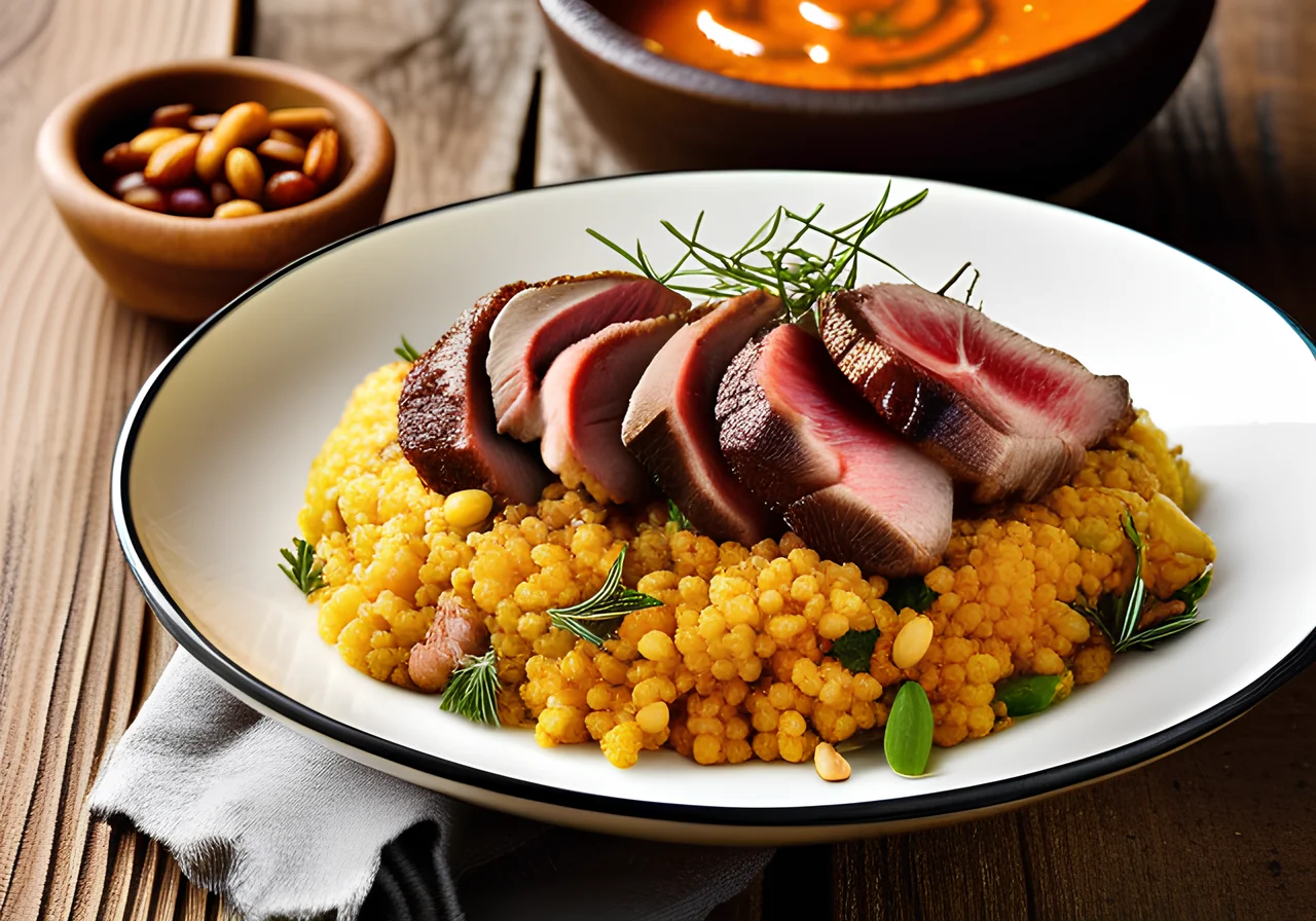 Lamb Fillet on Couscous