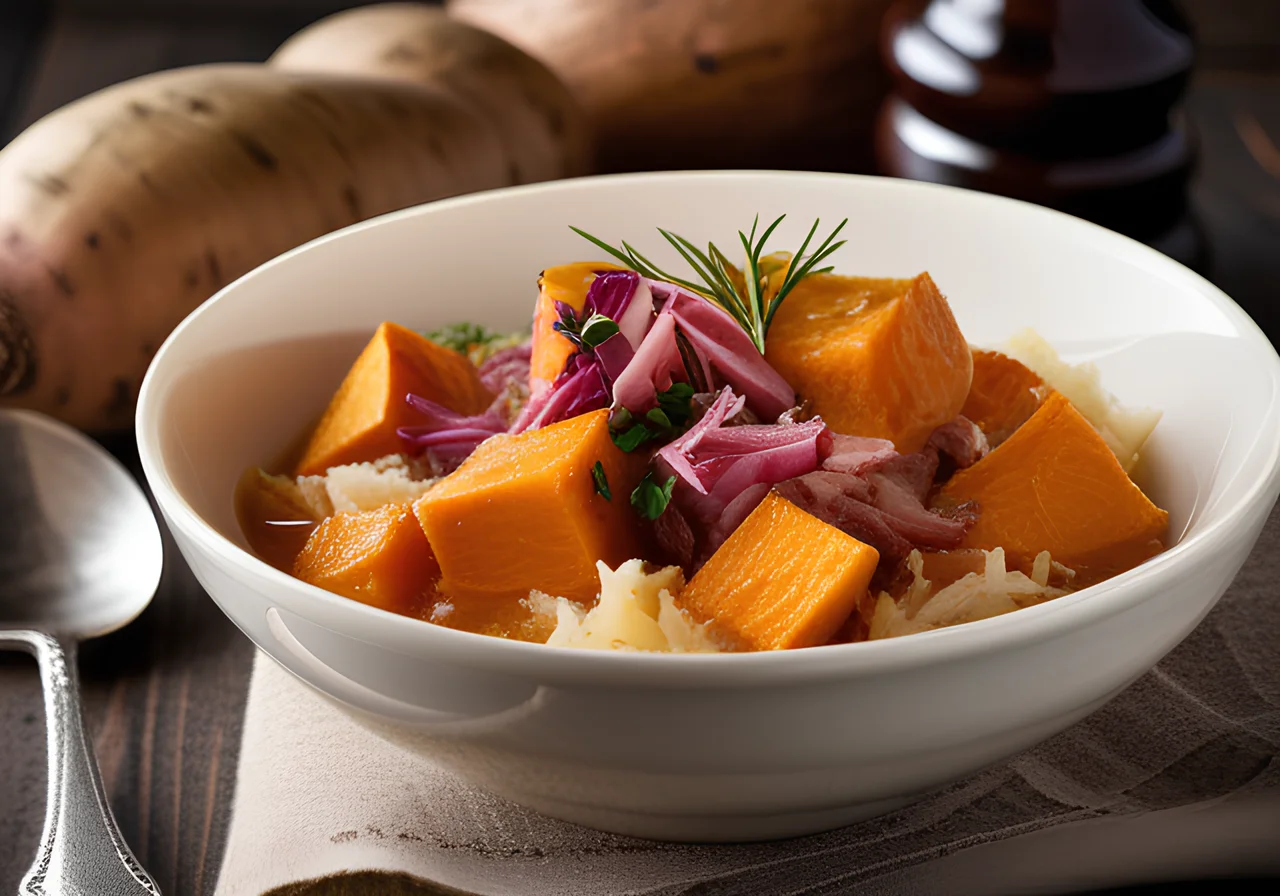Sauerkraut and Sweet Potato Stew