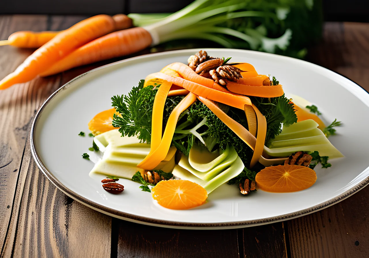 Layered Salad with Japanese Cabbage