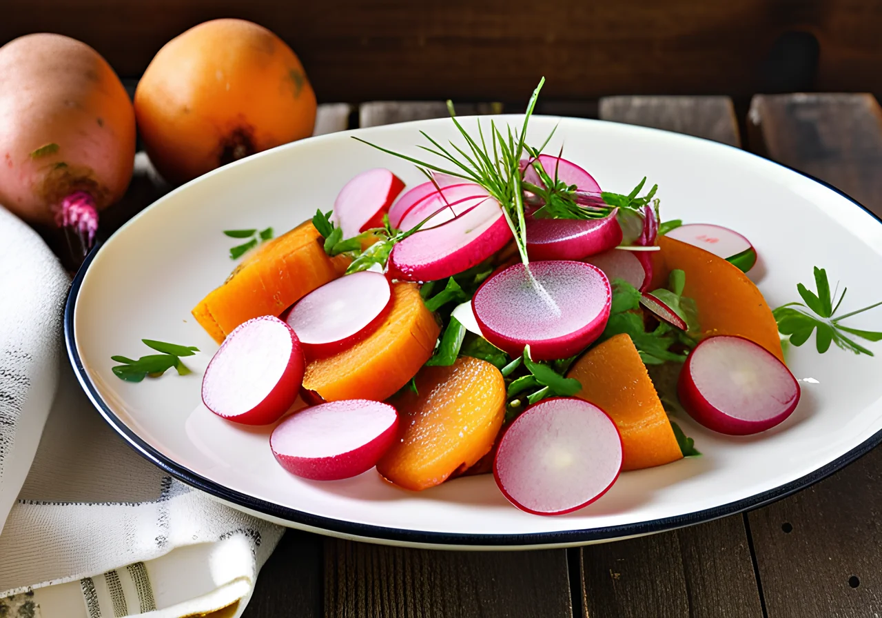 Sweet Potato Radish Salad