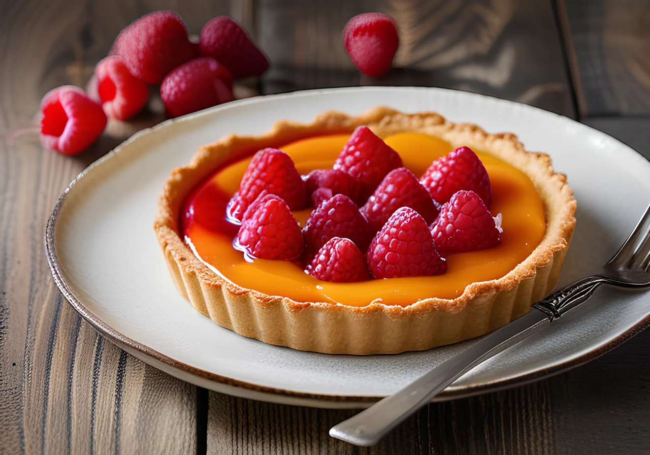 Raspberry-Apricot Tart