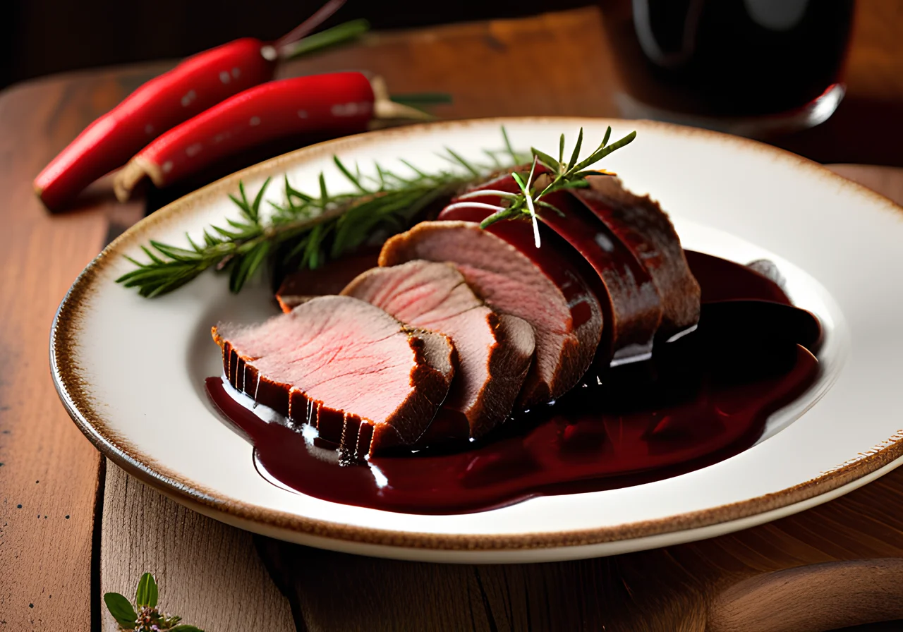 Wild Boar in Gingerbread Red Wine Sauce