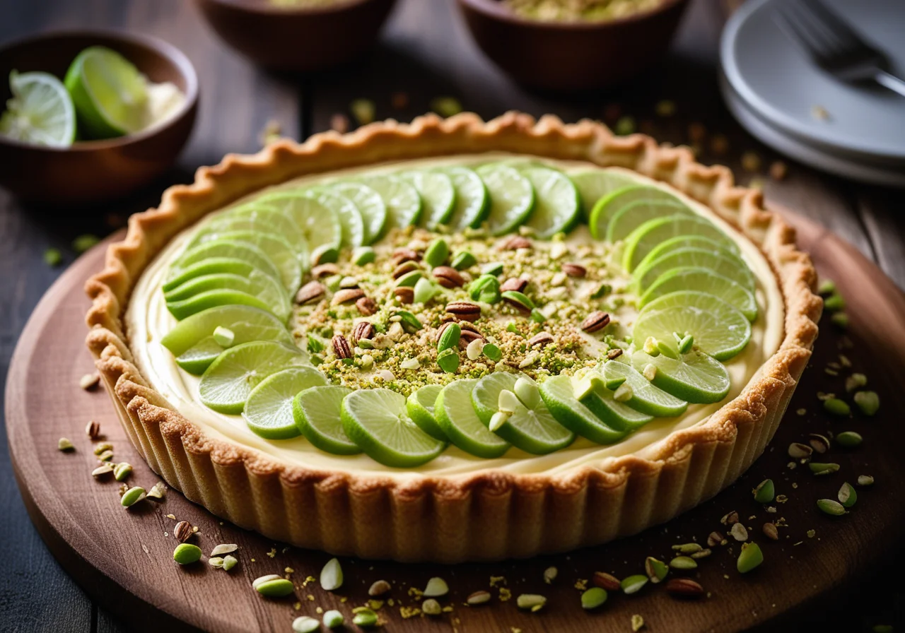 Lime Cream Cheese Tart