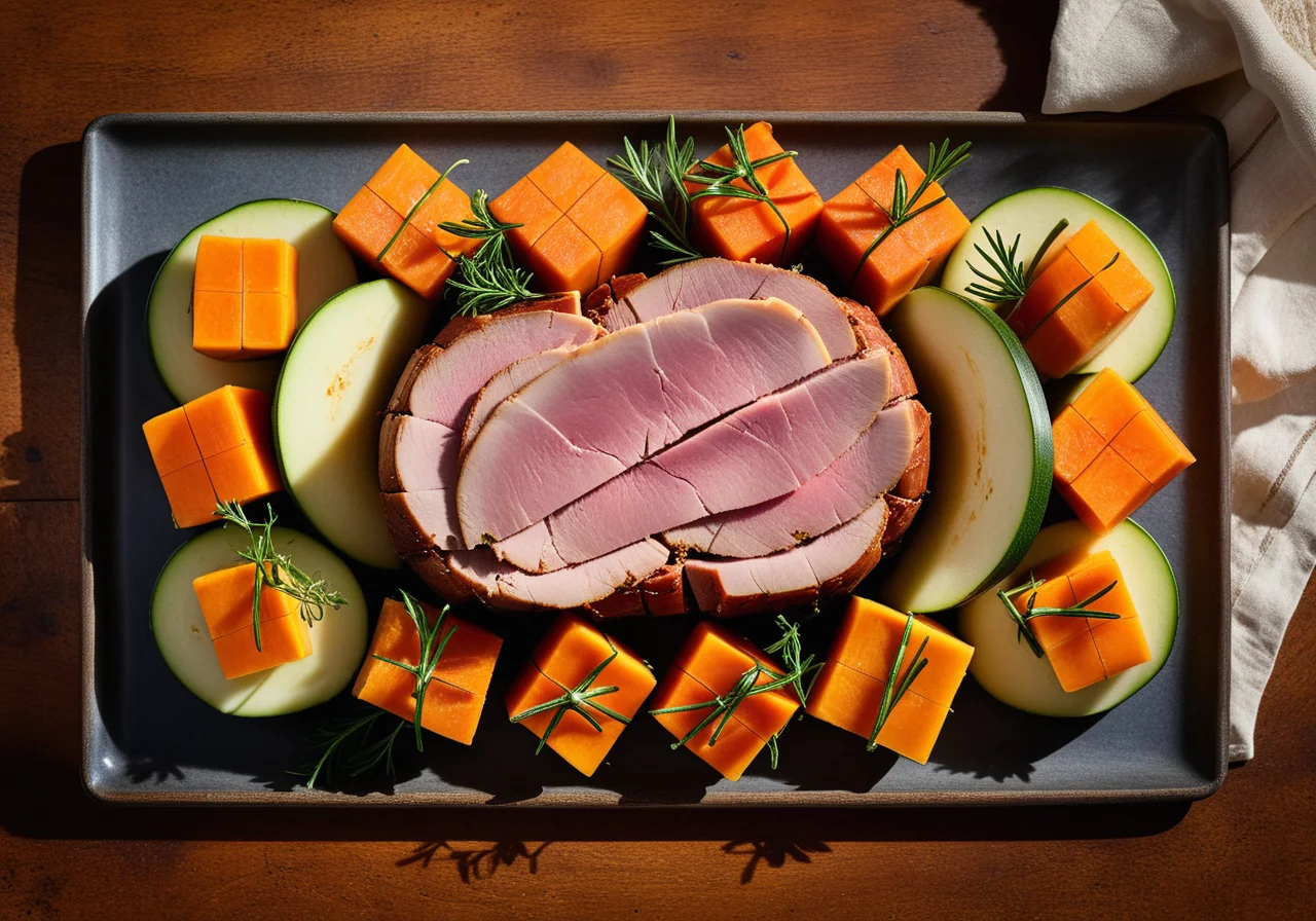 Ham with Vegetable Filling