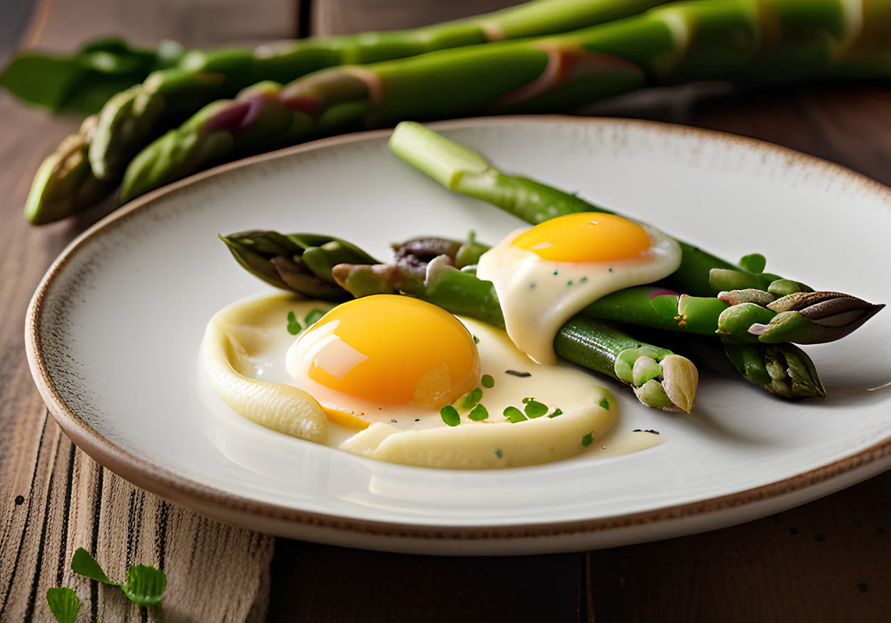 Tortellini with Green Asparagus and Egg