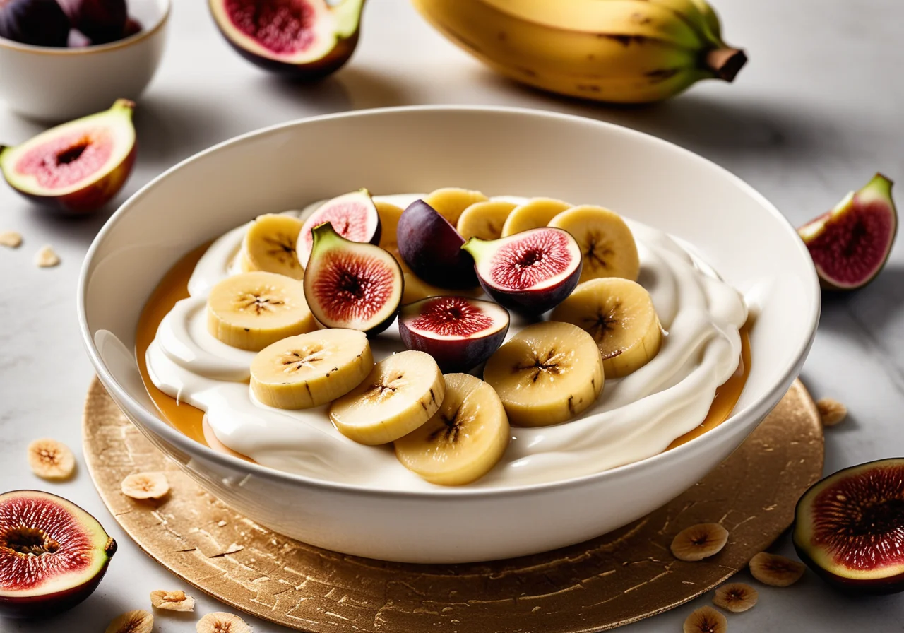 Honey Bananas with Figs