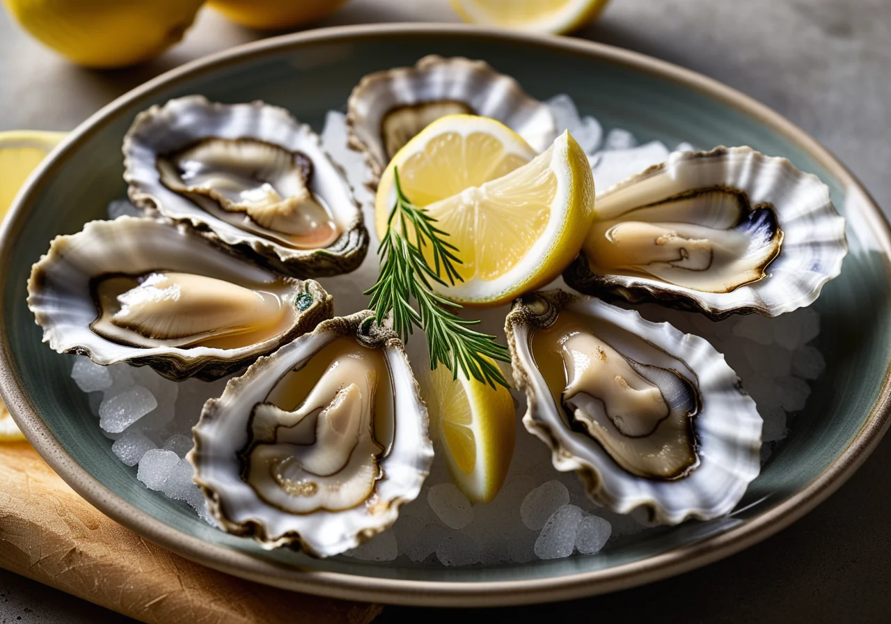 Oysters with Lemon