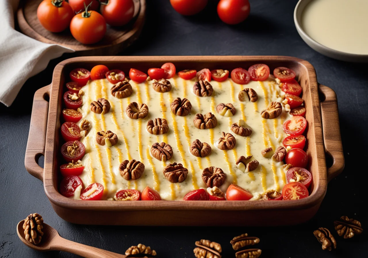 Potato Gratin with Leek and Walnuts