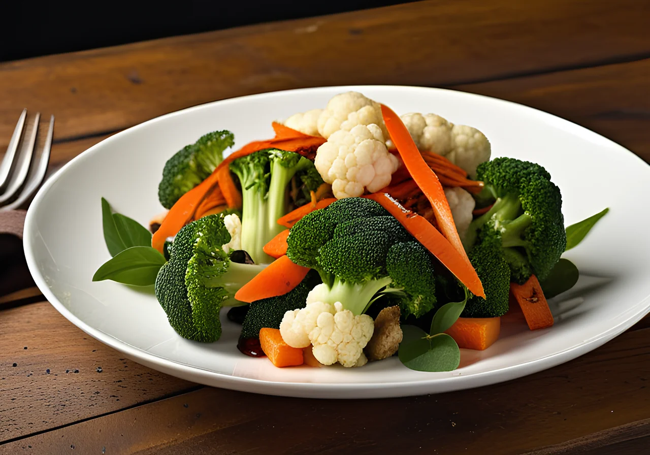 Broccoli Salad with Cauliflower and Carrots
