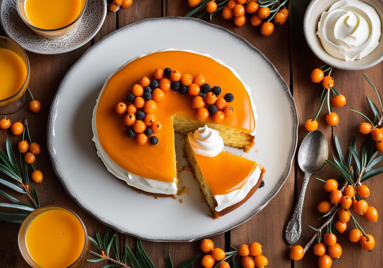 Sea Buckthorn Cake