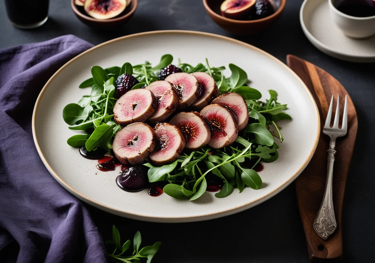 Pork Fillet with Salad