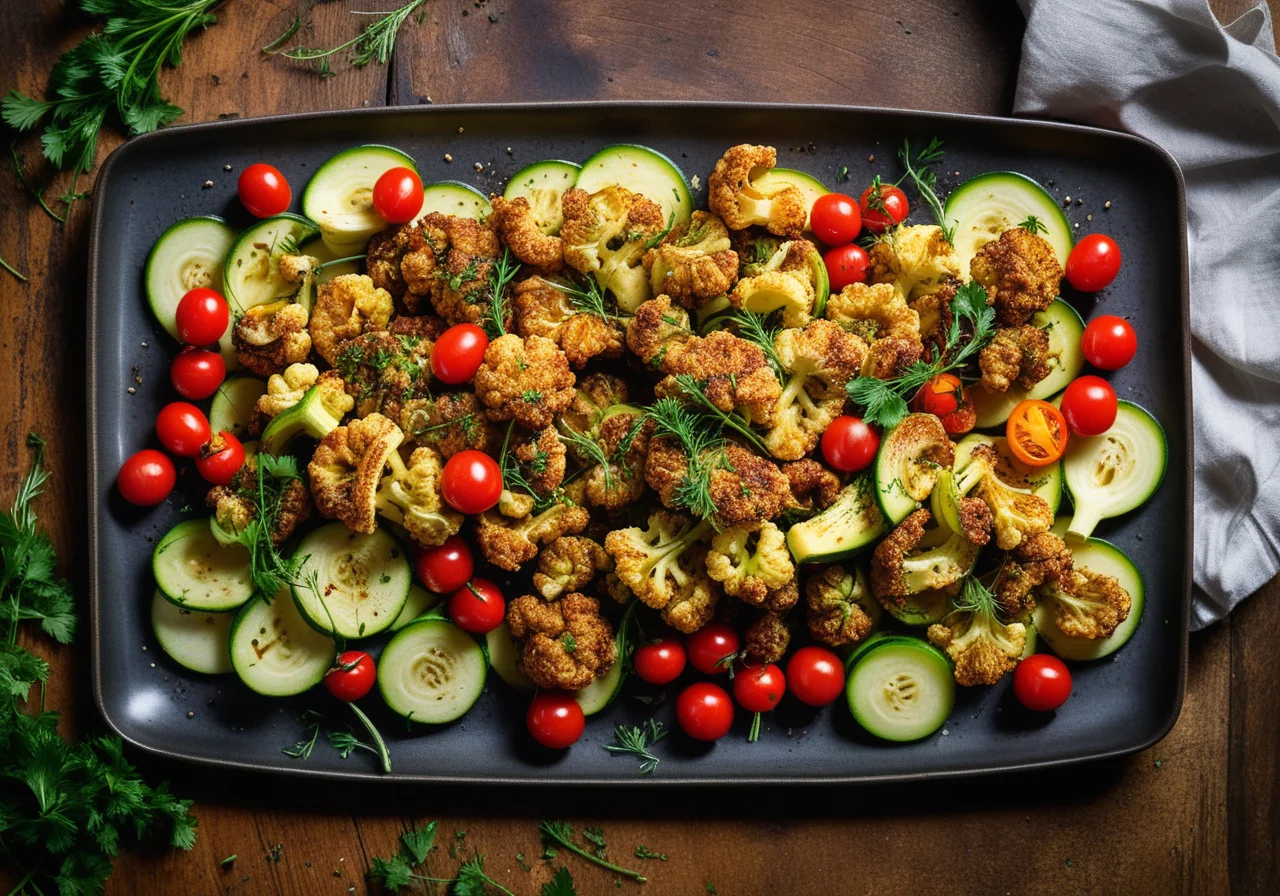 Vegetables with Sardine Sauce in French Style