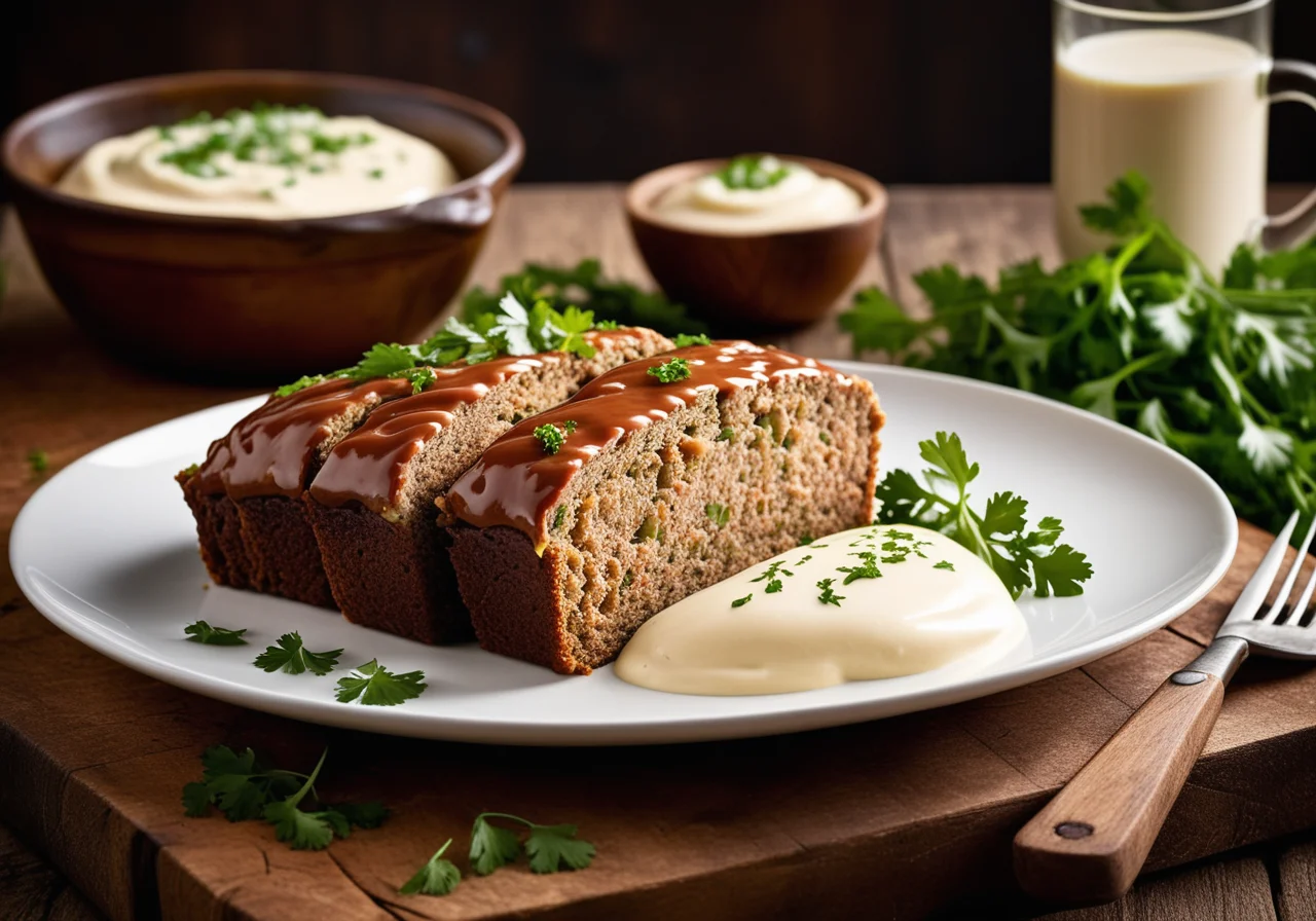 Meatloaf with Cream Sauce