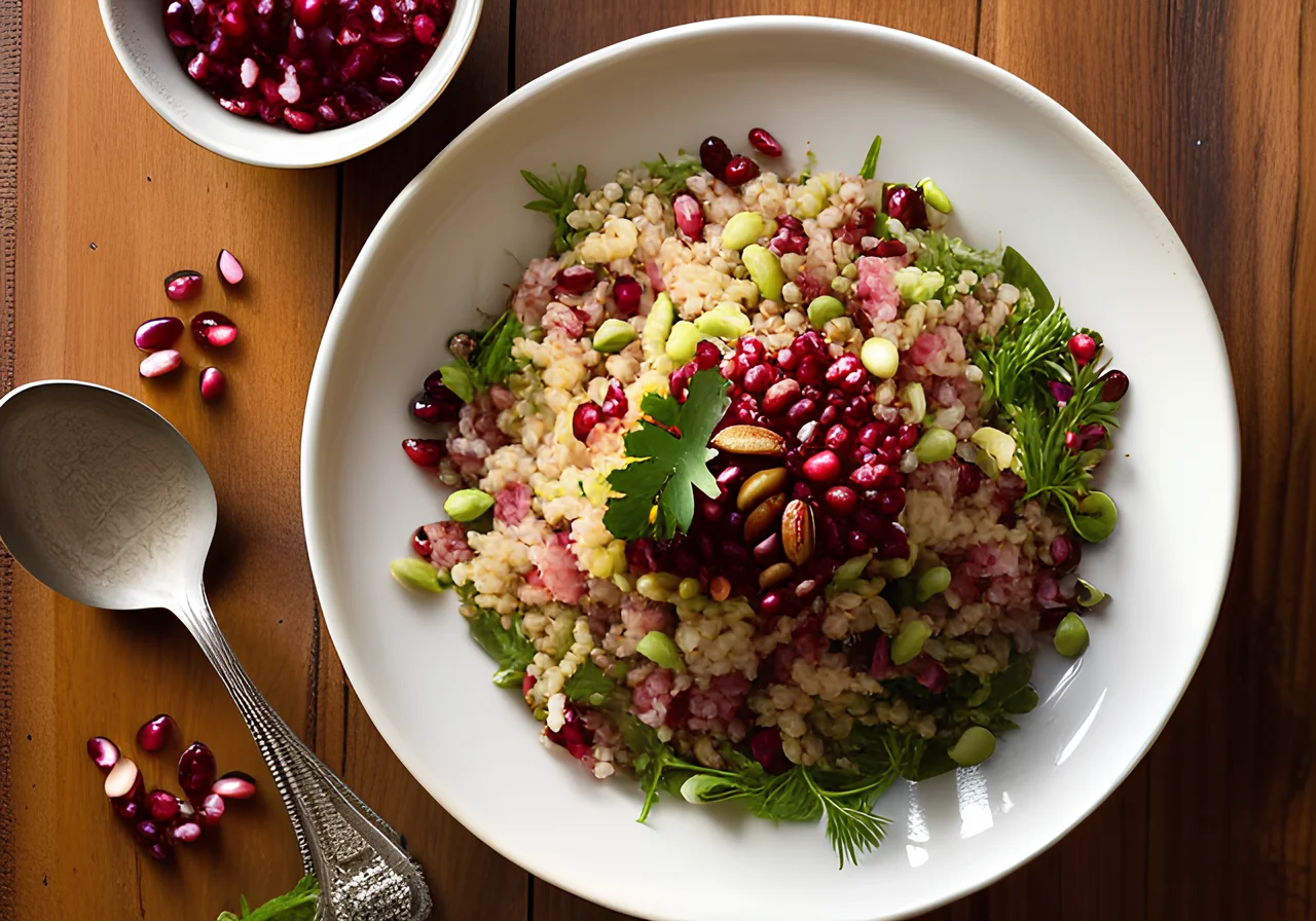 Barley Salad with Pomegranate