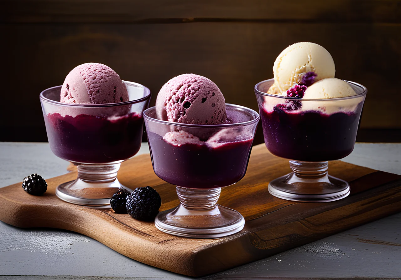 Vegan Blackberry Ice Cream