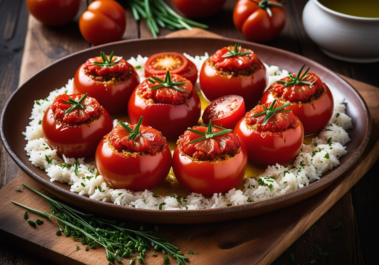 Tomatoes with Rice Filling