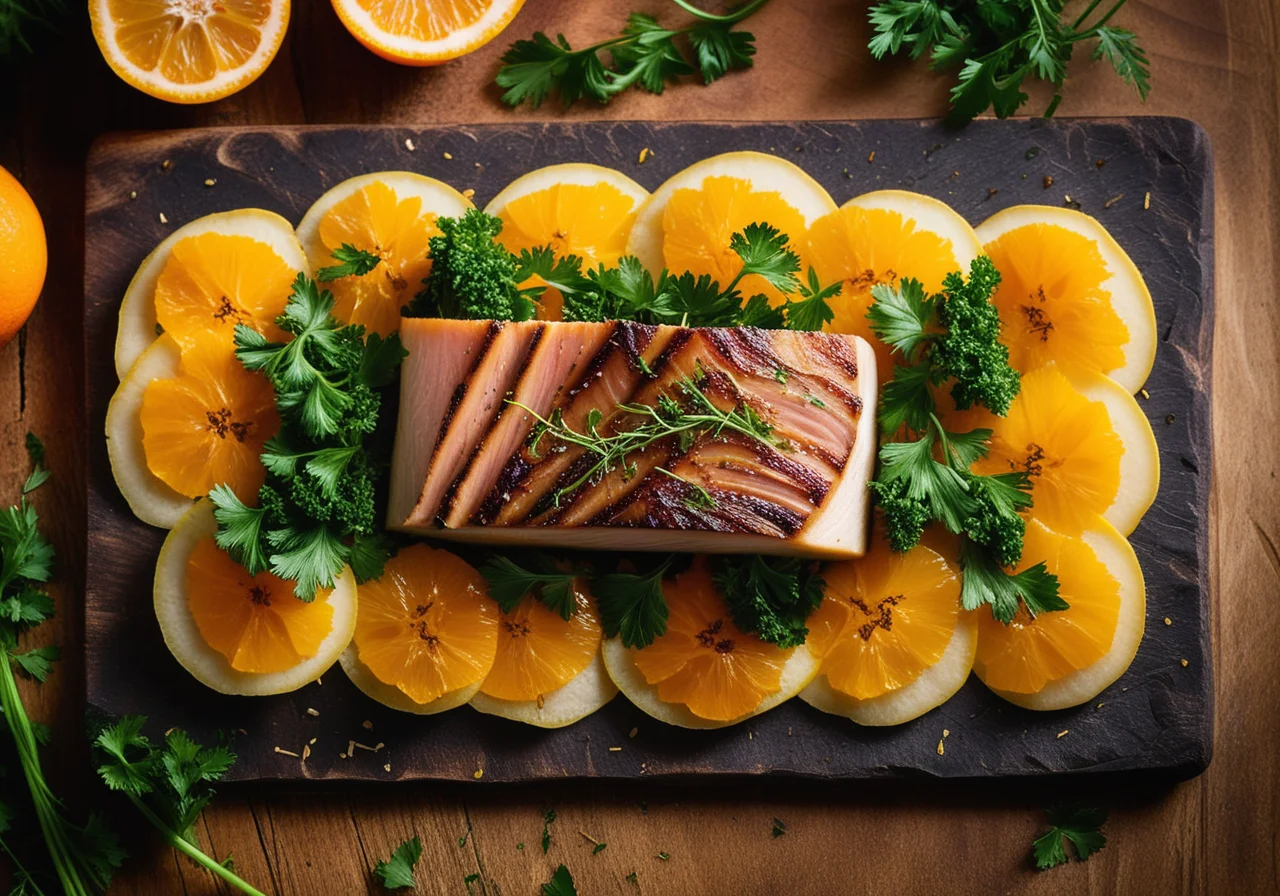 Steinbutt with Vegetables en papillote