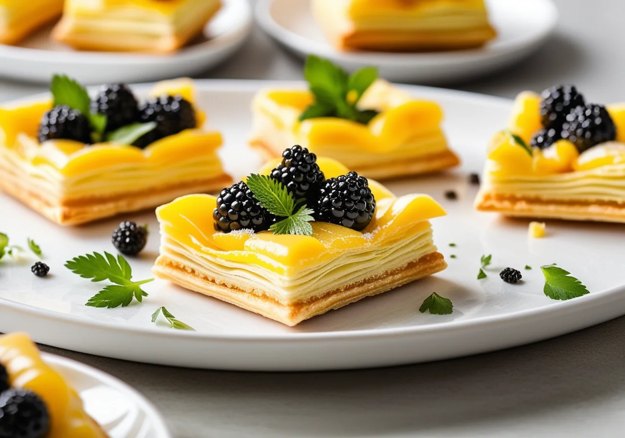 Caviar Bites of Puff Pastry