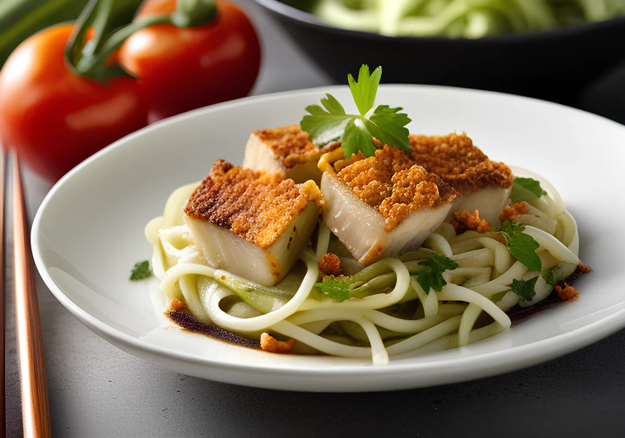 Kohlrabi Noodle Gratin