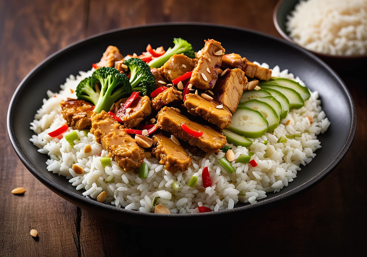 Curry Vegetable Chicken with Rice