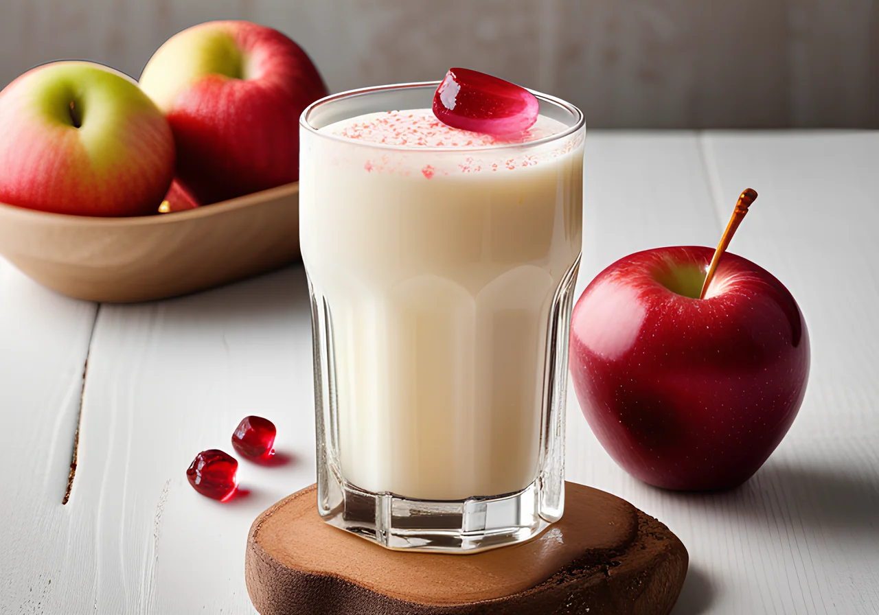 Apple Thick Milk Drink