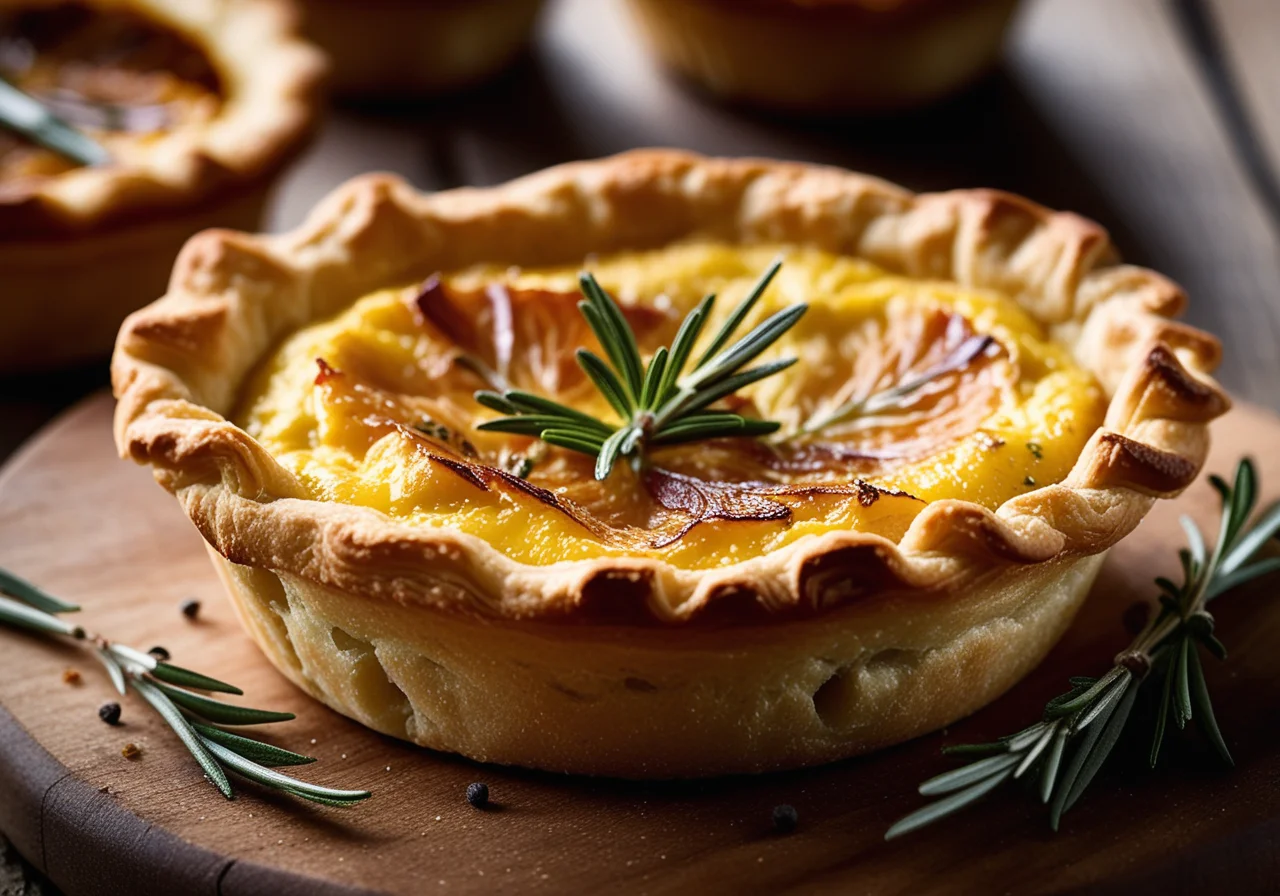 Mini Quiche with Glazed Shallots