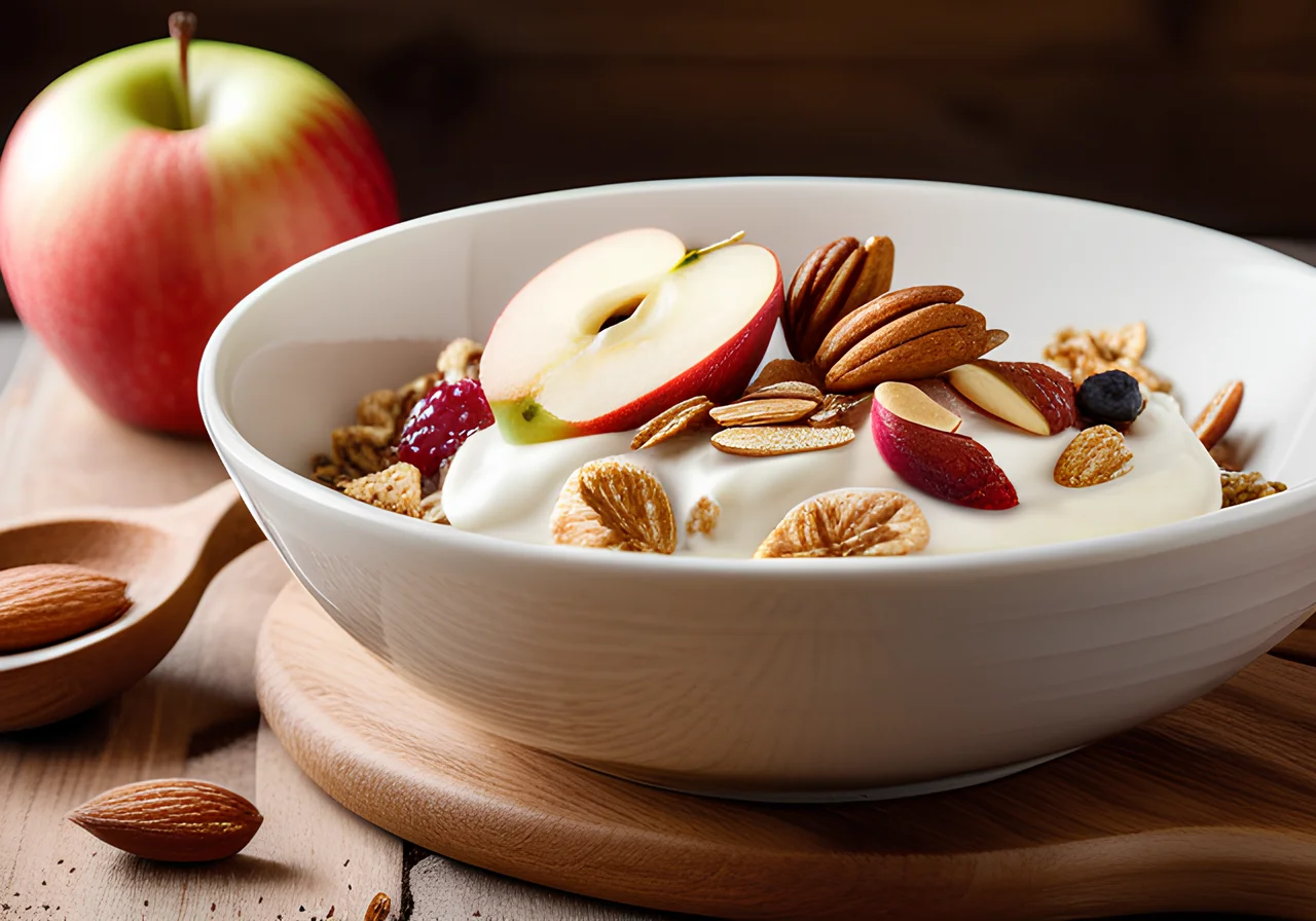 Muesli with Apple and Yogurt