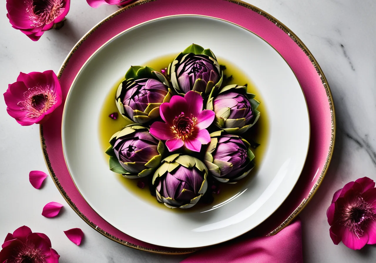 Artichokes with Vinaigrette