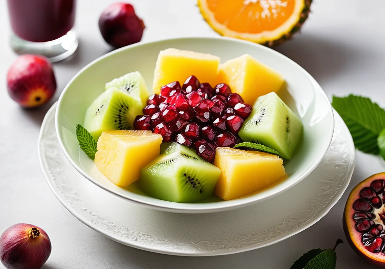 Lime Ice with Fruits