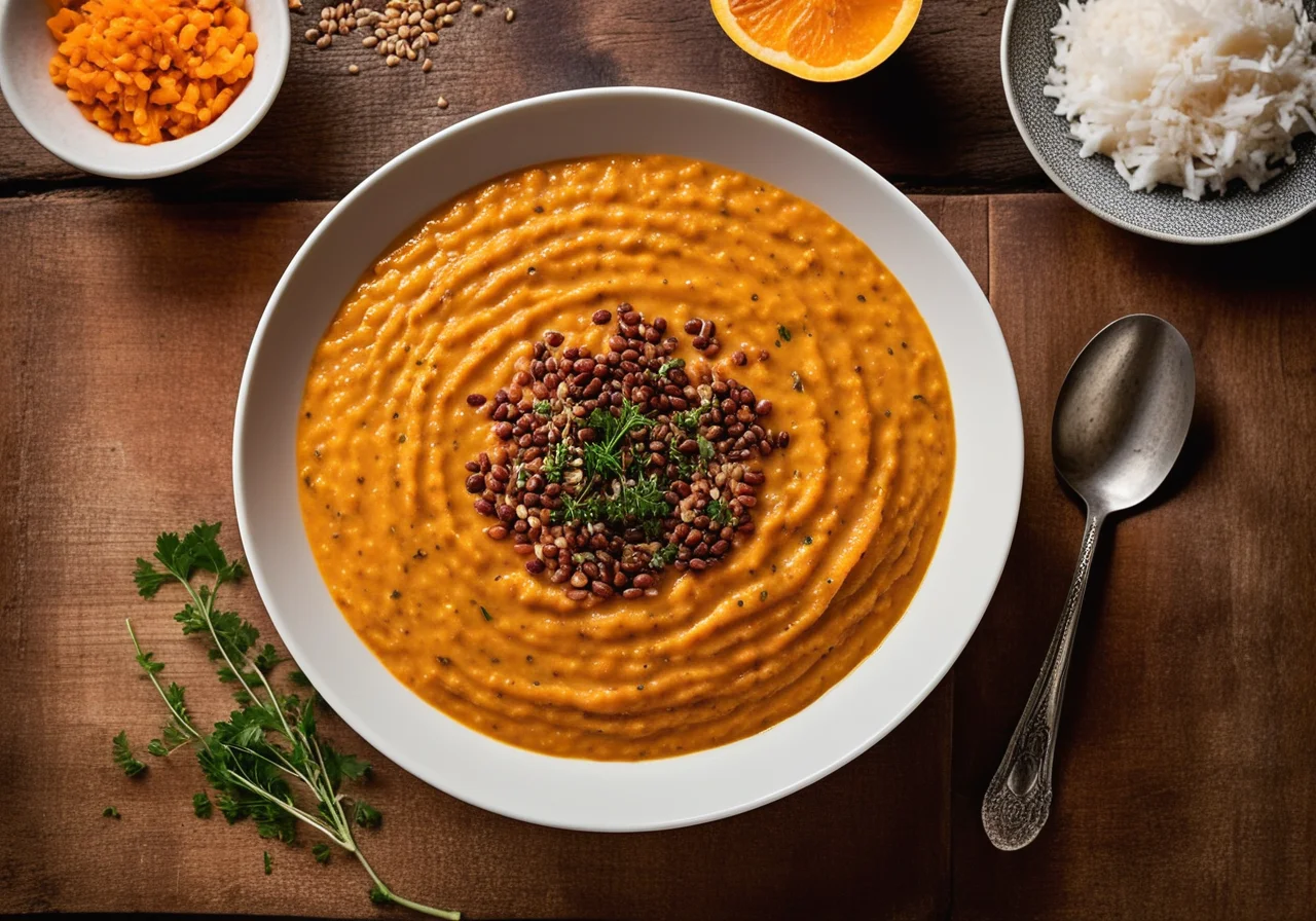 Lentil Pumpkin Pot with Eggplant