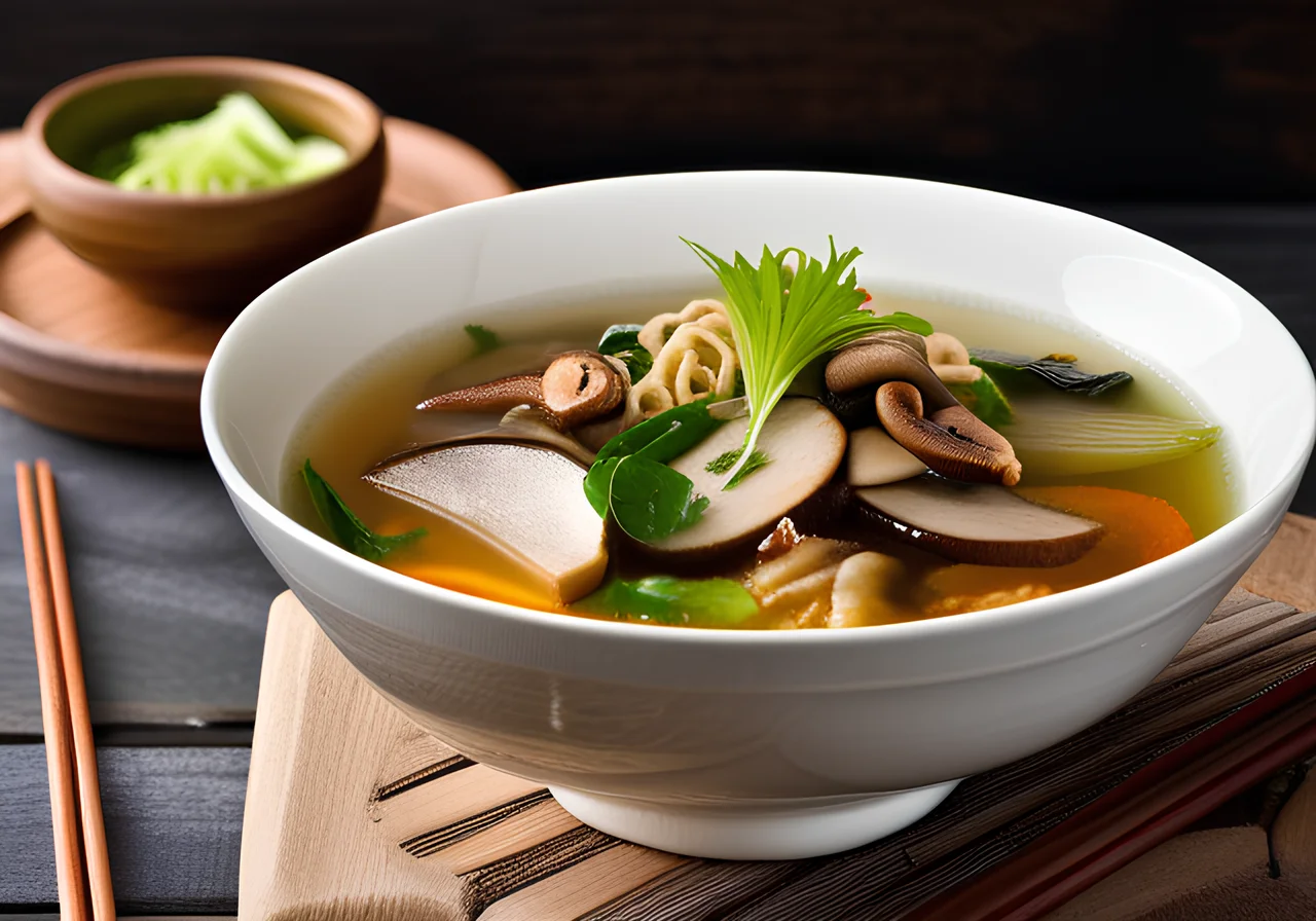 Chinese Vegetable Soup with Seitan