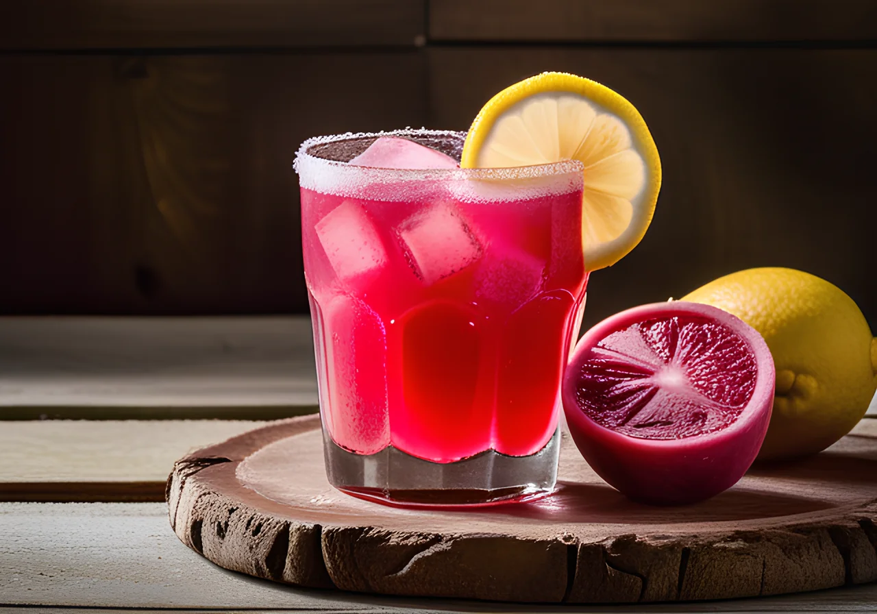 Pink Lemonade with Rhubarb