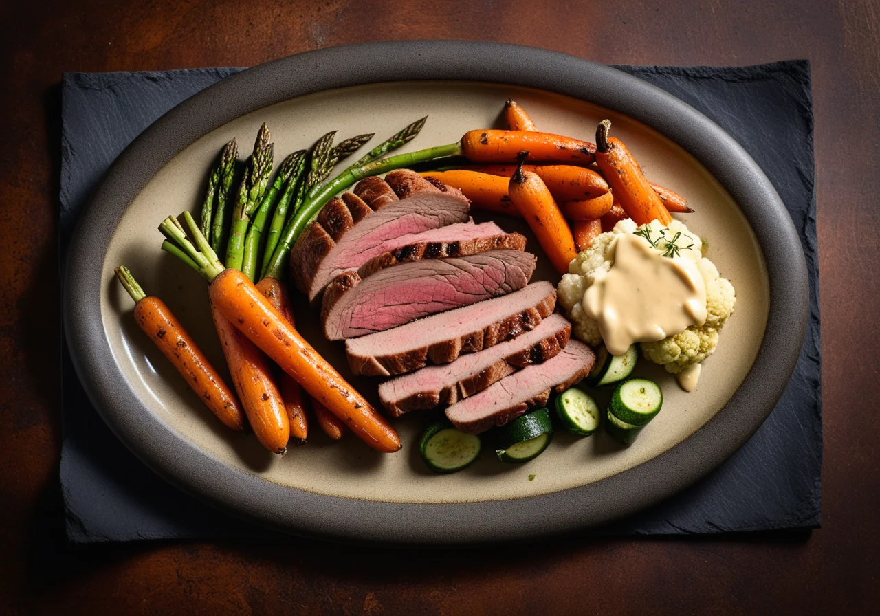 Roast Veal with Oven Roasted Vegetables