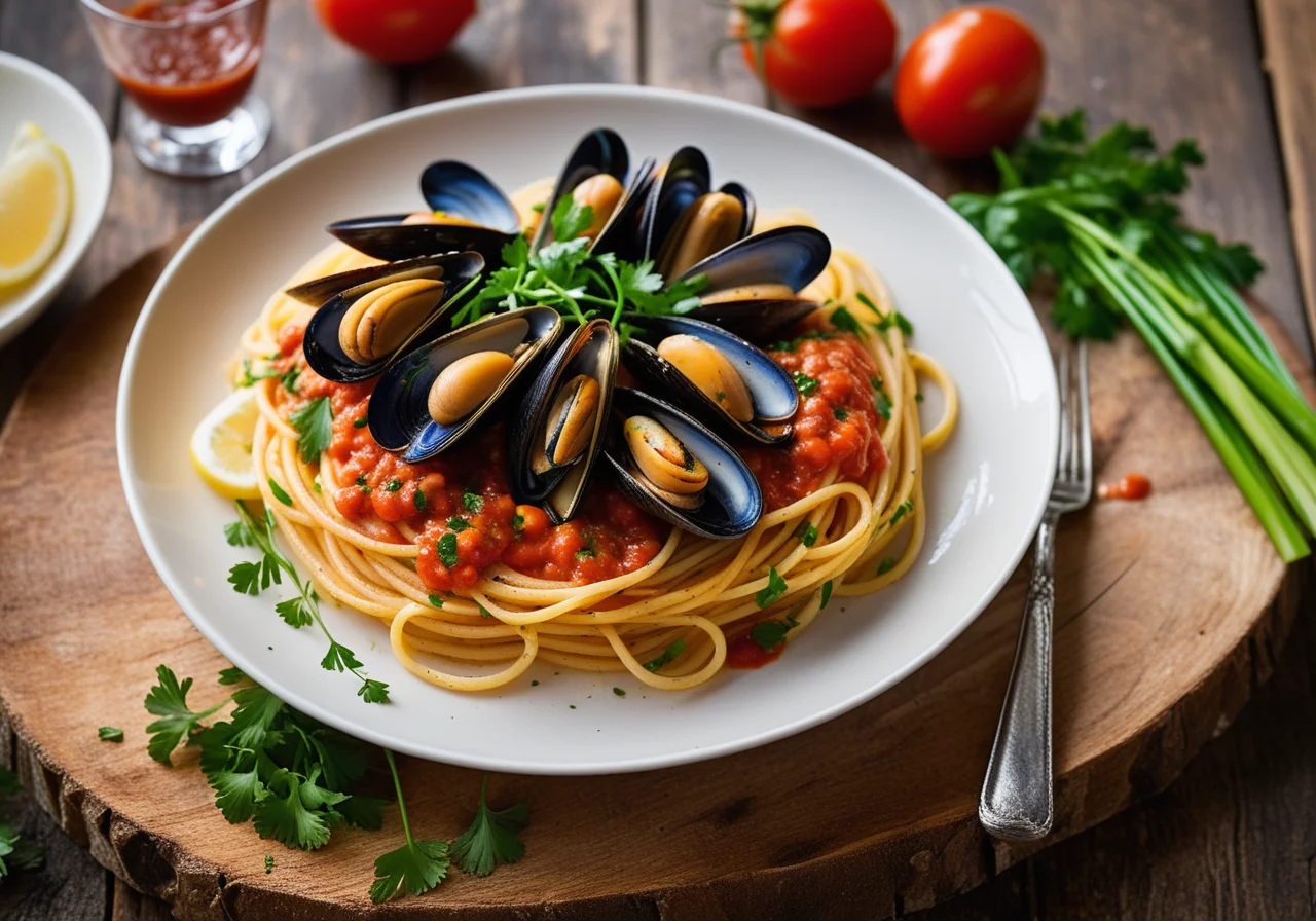 Spaghetti with Mussels