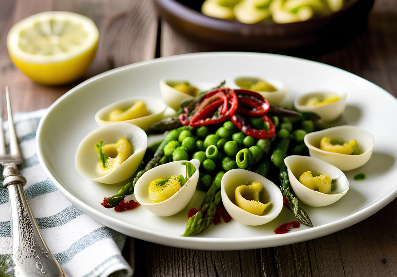 Pasta with Asparagus and Pea Sauce