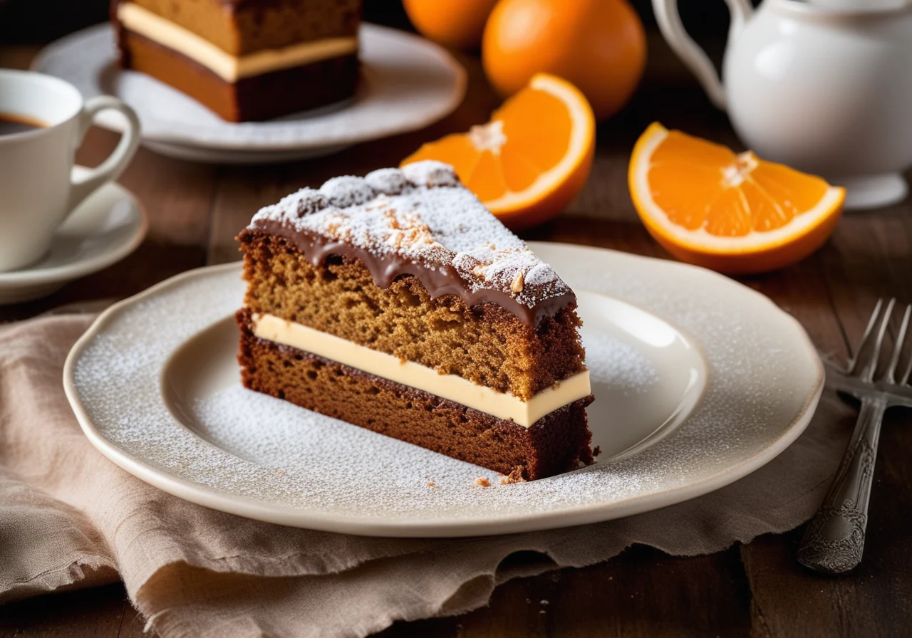 Moist Chocolate Cake with Espresso and Coconut