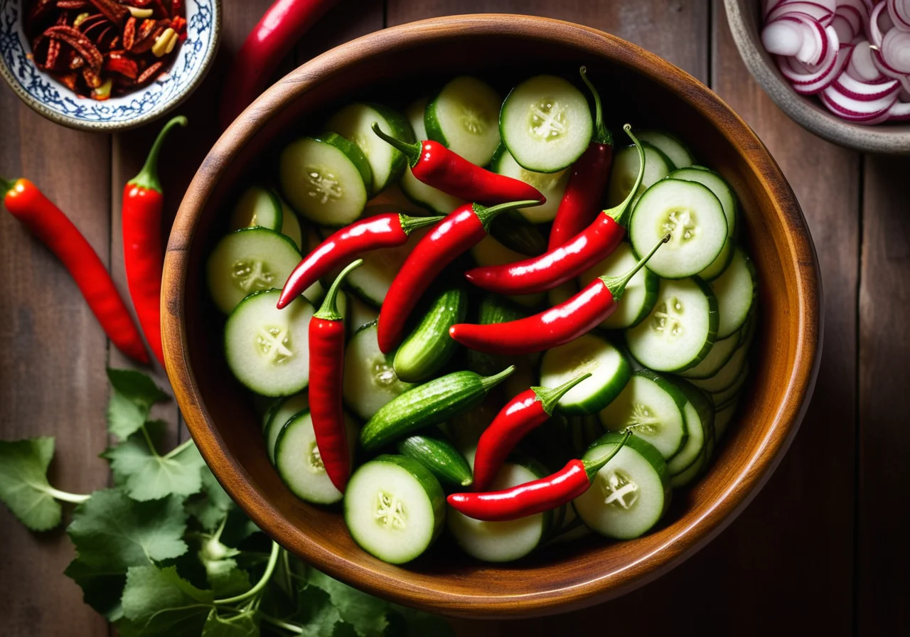 Marinated Chili Pickles