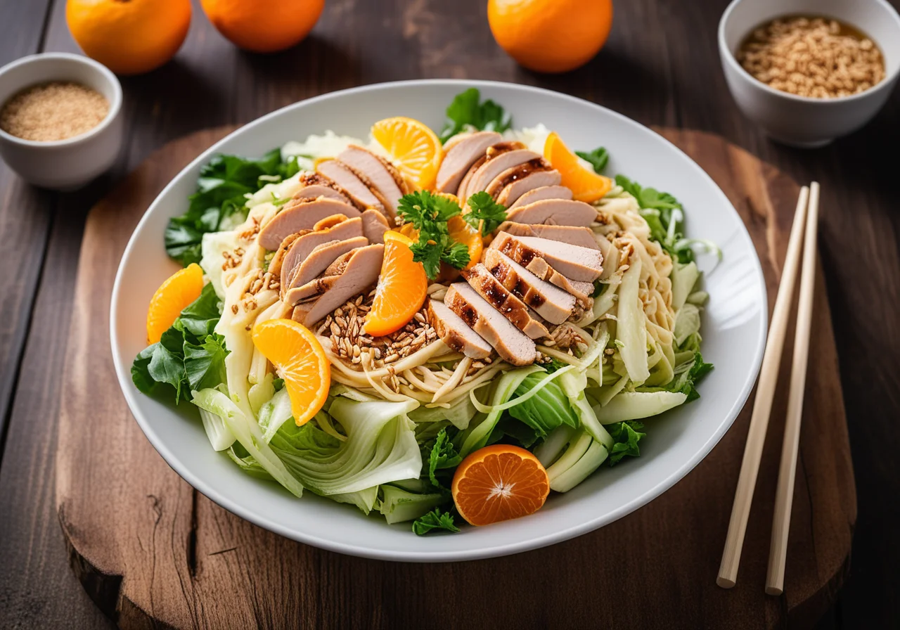 Chinese Cabbage Salad with Chicken