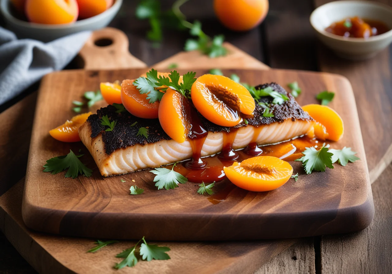 Filleted Zander with Dried Apricots