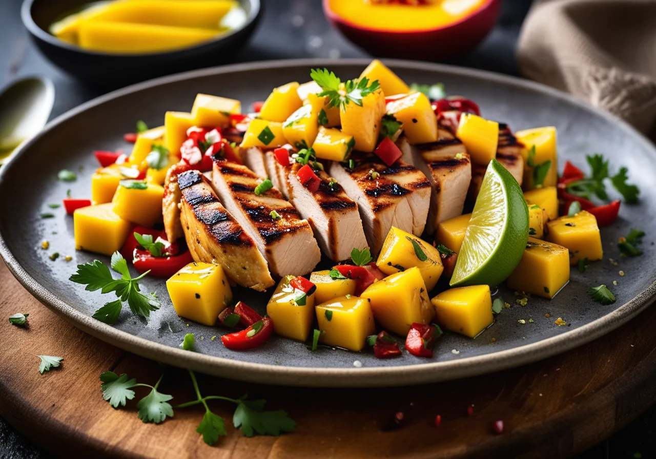 Chicken Fillet with Mango Sauce