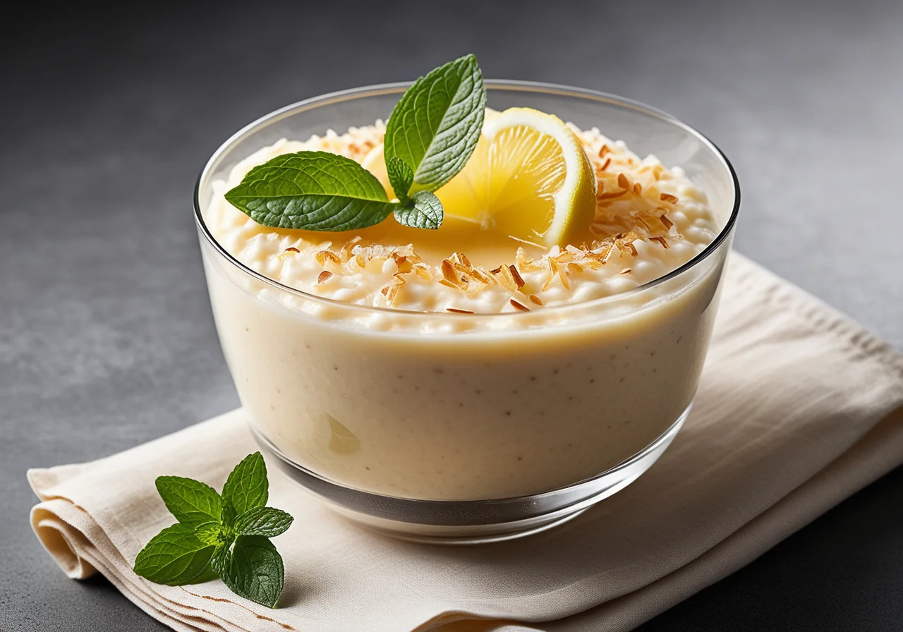 Lemon Rice Pudding