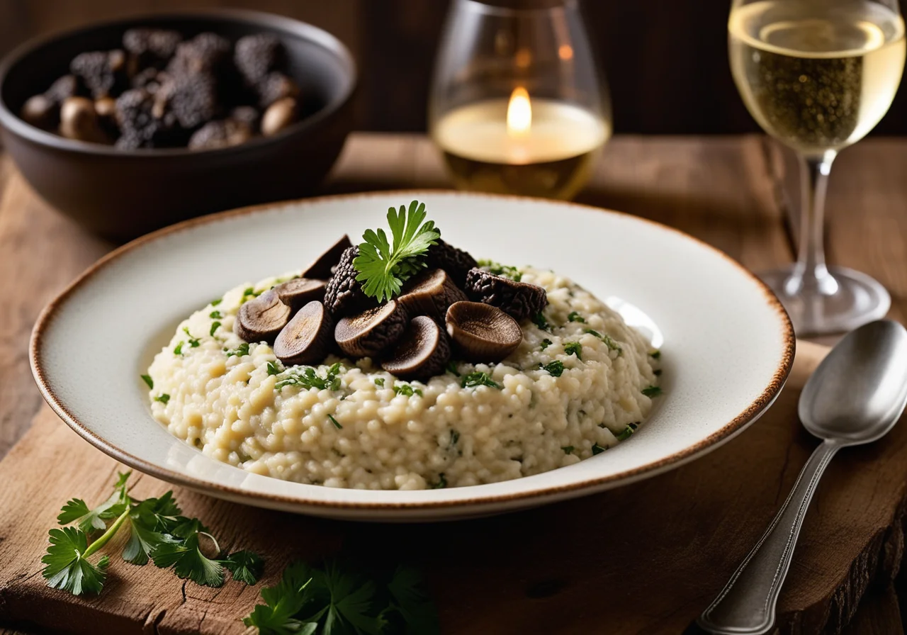 Champagne Risotto with Morels