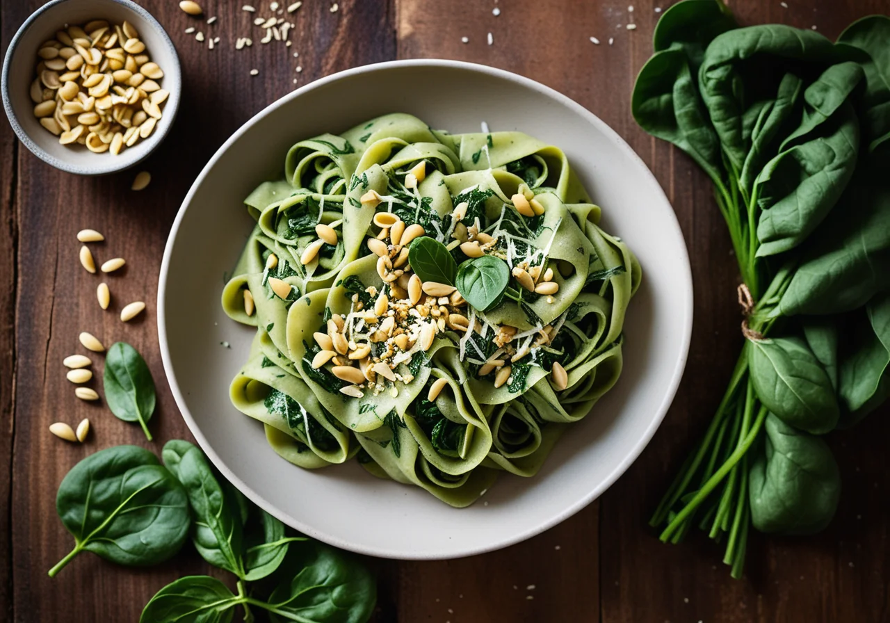 Spinach Pasta Dough Without Egg