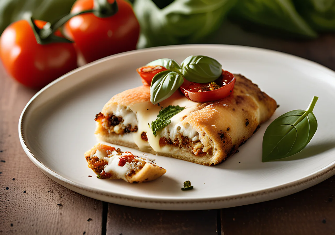 Low-Carb Cauliflower Pizza Roll