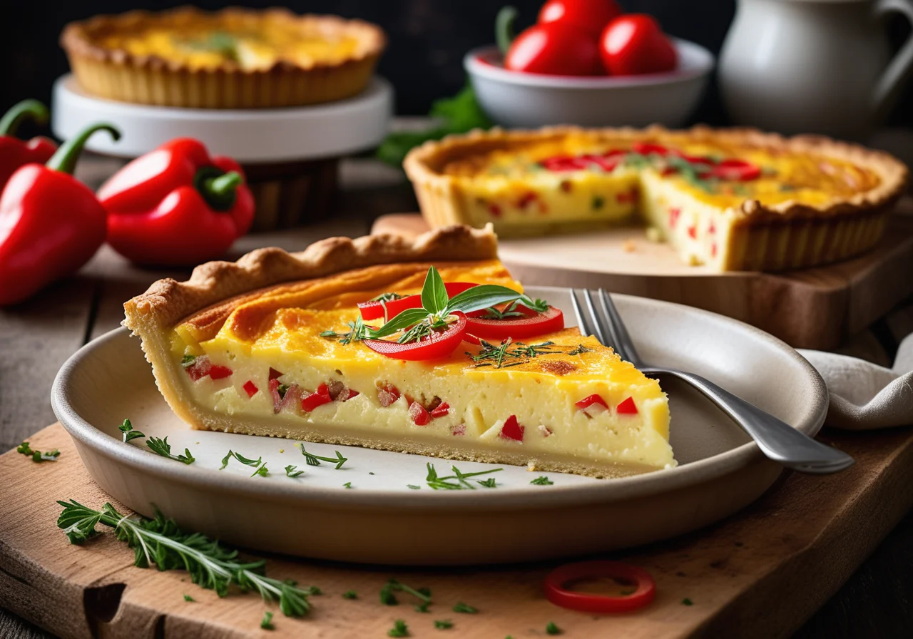 Potato Quiche with Spicy Ground Meat