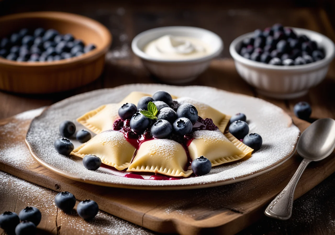 Blueberry Ravioli
