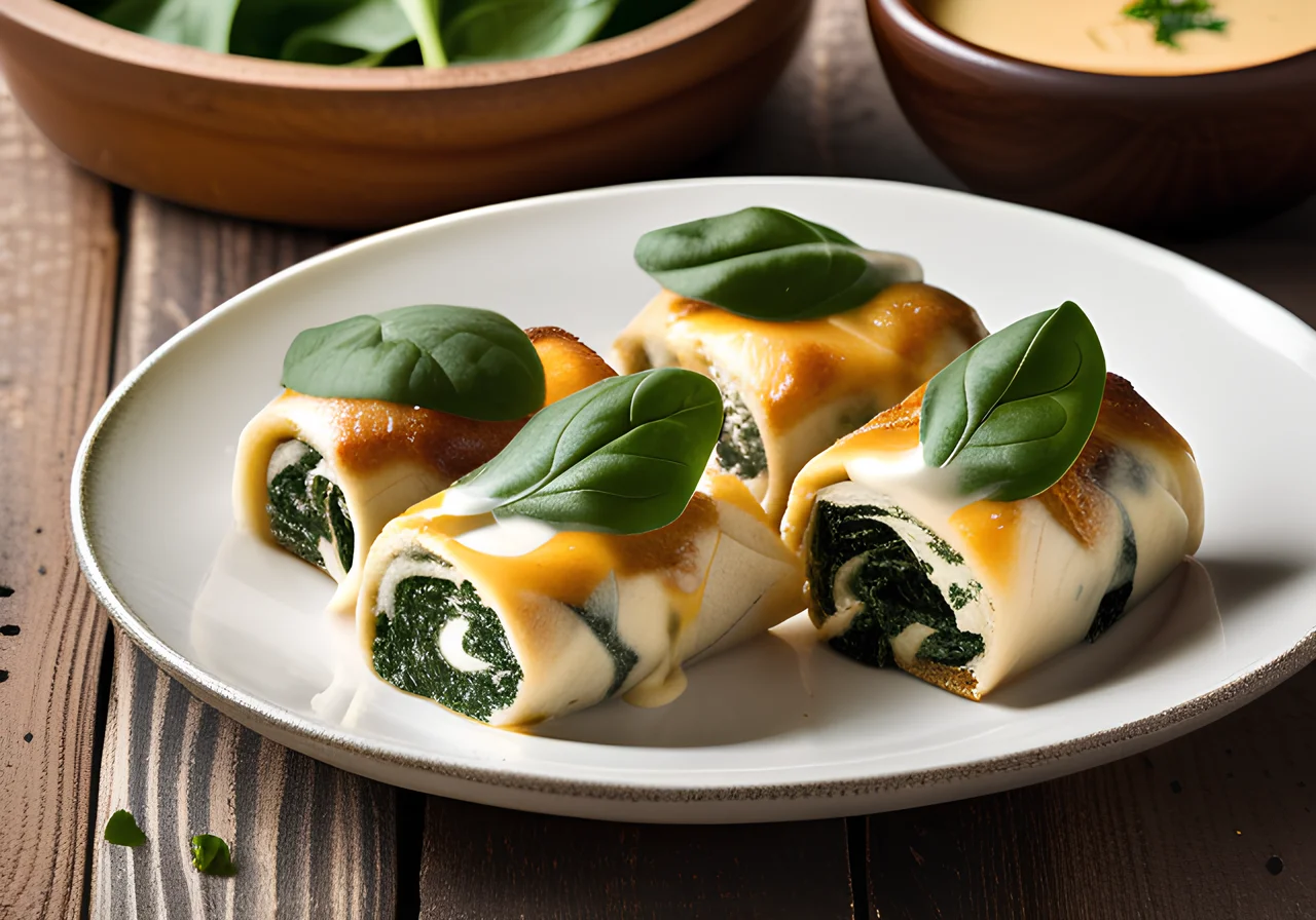 Baked Spinach Rolls