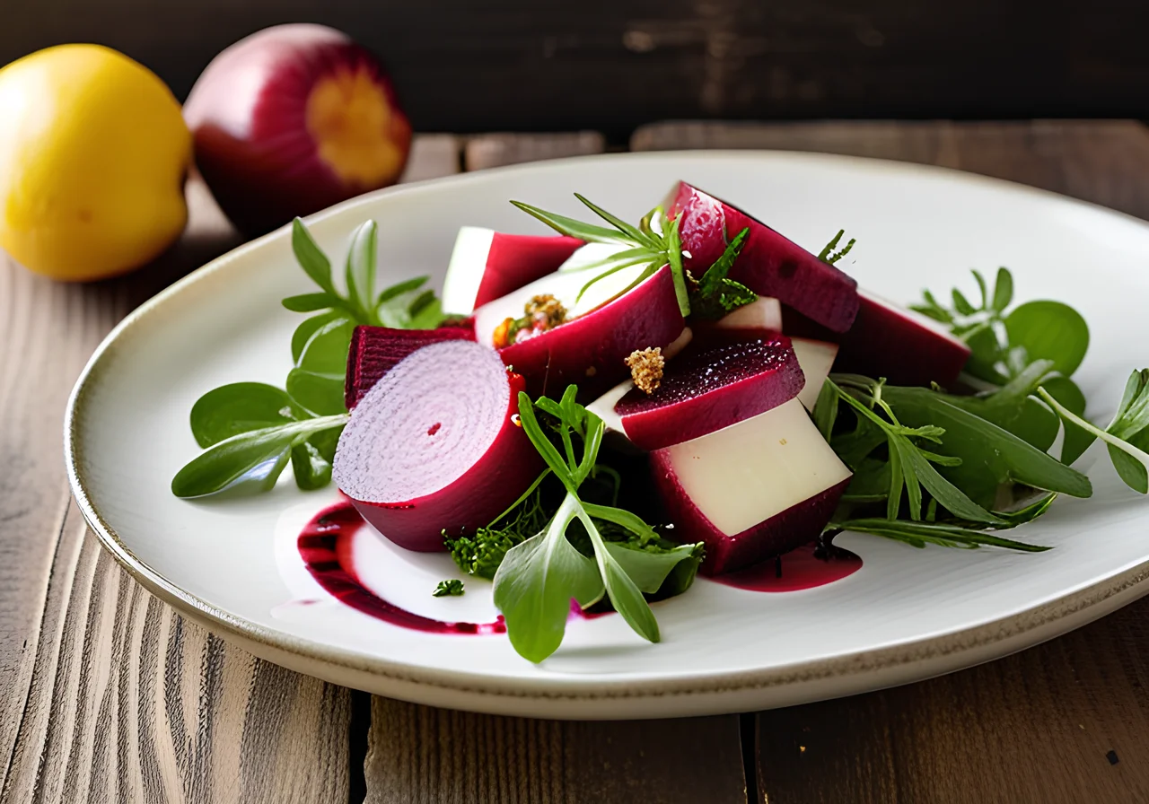 Beetroot Salad with Apple and Feta
