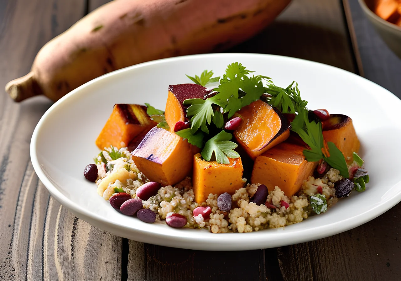 Sweet Potato Bean Salad with Quinoa